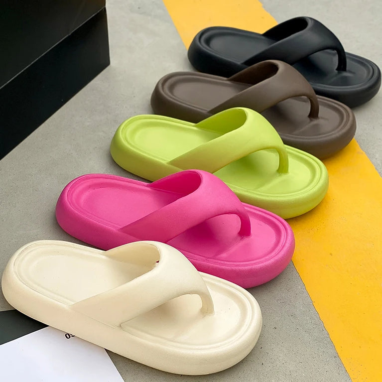 Premium Soft EVA Flip-Flops | Thick Sole Non-Slip Beach Slides