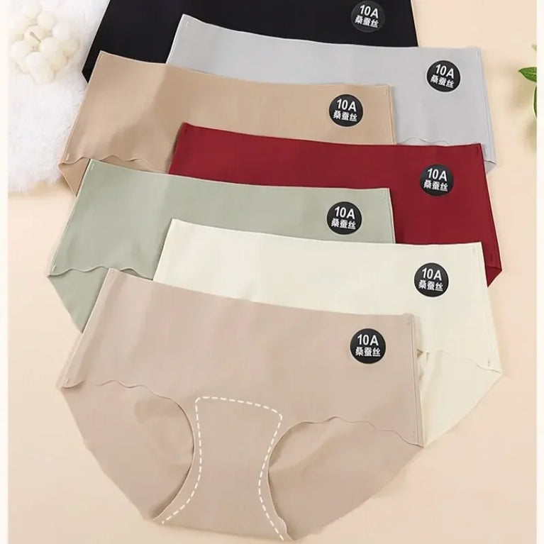 Seamless Ice Silk Briefs | 10A Mulberry Silk Gusset  Specifications