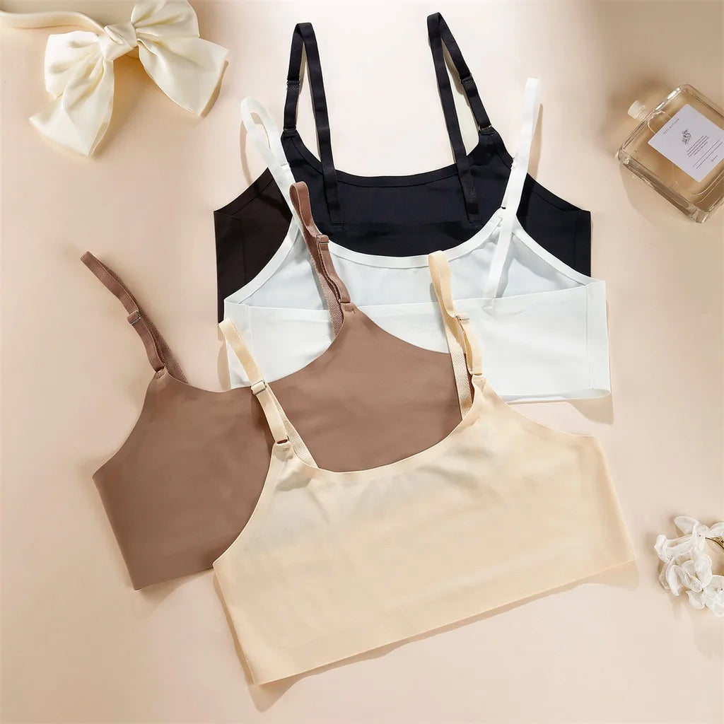 Seamless One-Piece Bra – Wireless Front-Buckle Comfort