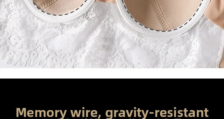 Retro Lace Anti-Sagging Bralette | Breathable Summer Vest