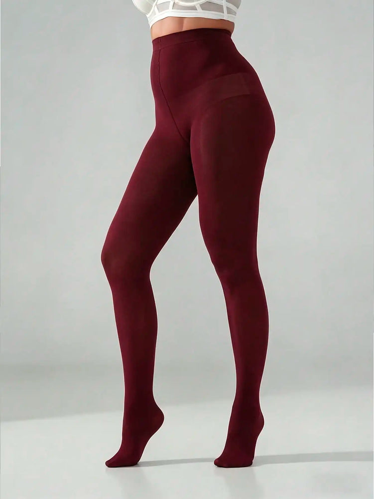 80D Opaque Stretch Plus Size Nylon Tights for Women Multi Color