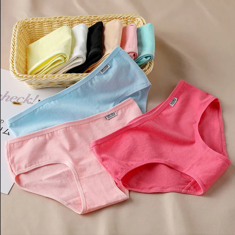 3pc Mid-Rise Cotton Briefs | Breathable Plus Size Comfort Set