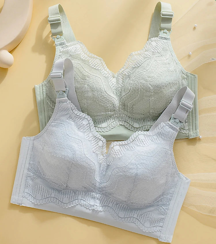 Lace Nursing Bra | Soft Cotton Maternity Comfort
