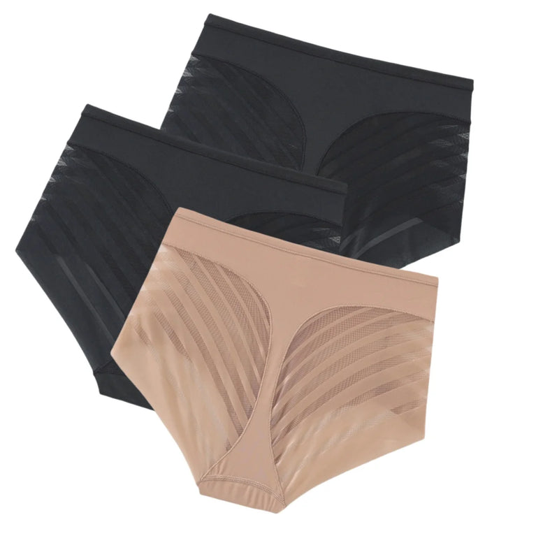 3-Piece Women’s Slimming Shapewear Set | Medium Control Knit Briefs