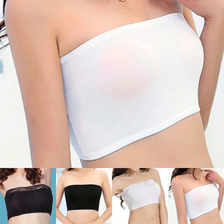 Crystal-Decorated Gradient Bandeau – High-Stretch Seamless Support