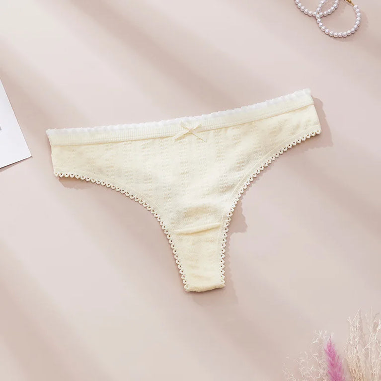 Cute Print Cotton Thongs | Soft Sexy Summer Tangas