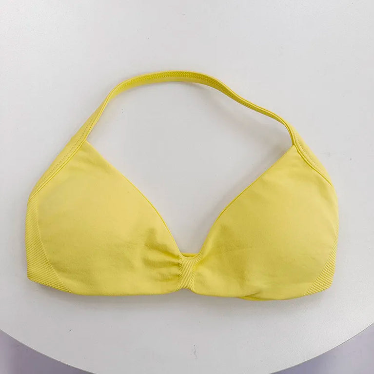 Sexy Halter-Neck Sports Bra | Shockproof Padded Yoga Top