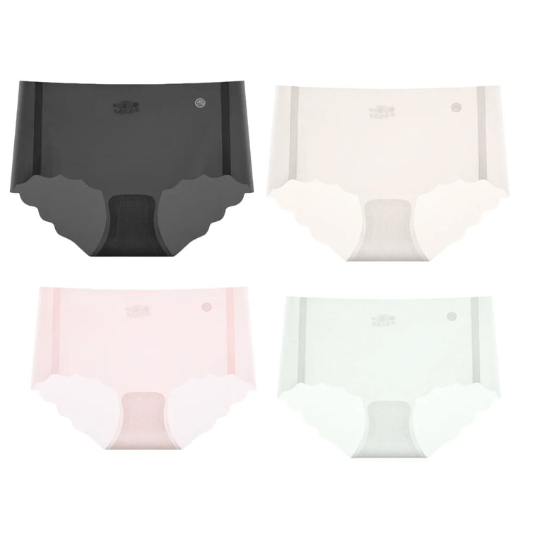 4Pcs/Set Women Panties Seamless Quick-Dry Briefs – Low-Rise Invisible Support