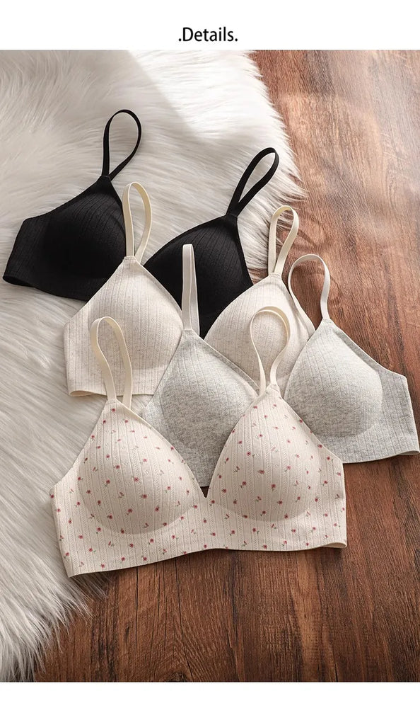 Cotton-Comfort Seamless Sports Bra | Anti-Sagging Support