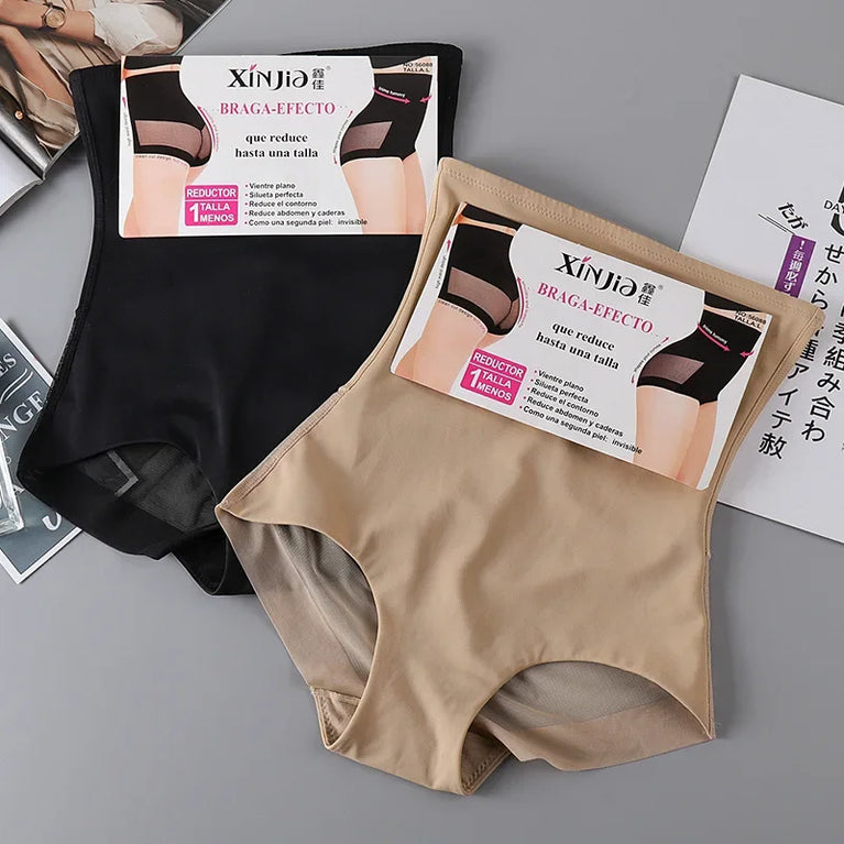 Ice Mesh Breathable High-Waist Shapers | Abdominal Control & Butt-Lifting Corset Panties