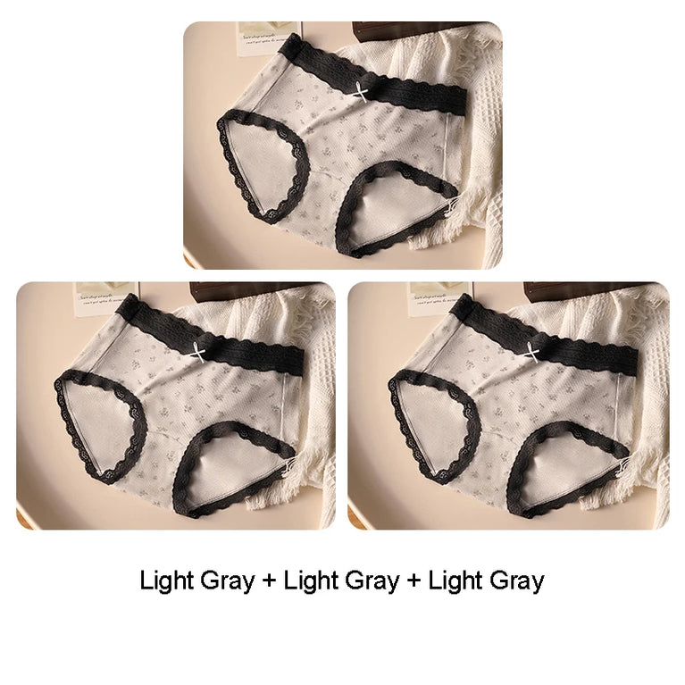 Seamless High-Rise Lace Briefs | Breathable Plus Size Set