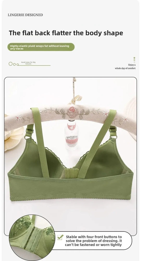 Adjustable Summer Lace Bralette | Wireless Breathable Comfort