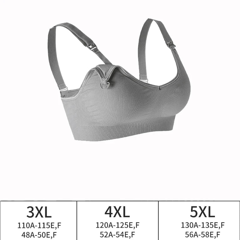 Plus Size Nursing Bra | Anti-Sagging Wireless Fit