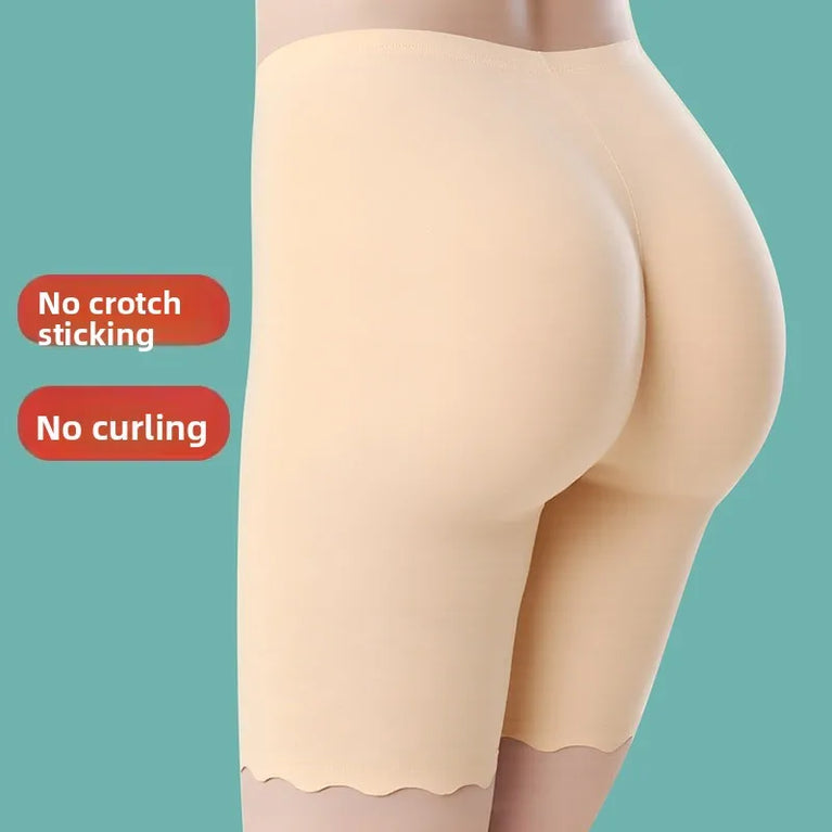 Seamless Plus Size Safety Shorts | Anti-Rub High-Capacity Boxers (Up to 120KG)