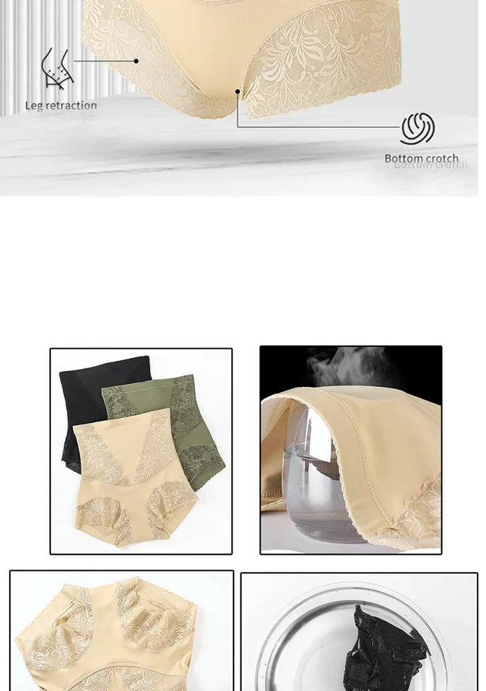High-Waist Lace Tummy Control Panties | Professional Midsection Shaping & Body Shaper