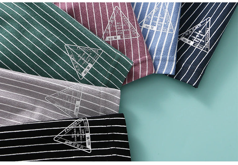 Striped Cotton Boyshorts (3-Pack) – Mid-Rise Breathable Seamless Underwear