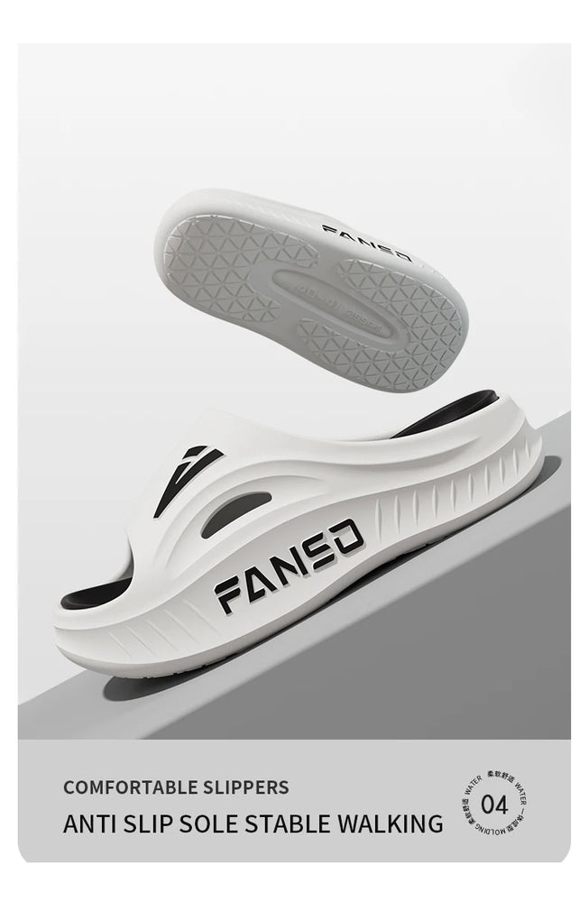 Soft Anti-Slip Summer Slides | Med-Heel Quick-Dry Slippers