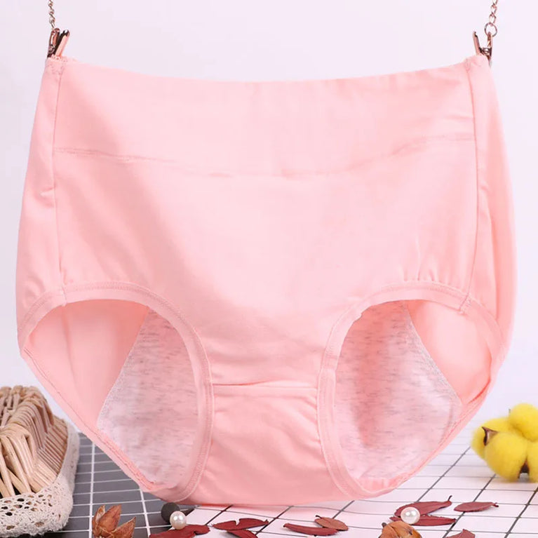 Floral Comfort Briefs – Mid-Rise Breathable Plus-Size Cotton Panties