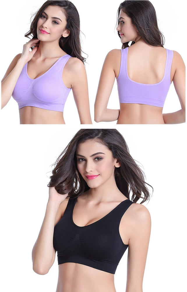 3PCS Seamless Sports Bra | Hollow-Out Breathable Plus Size