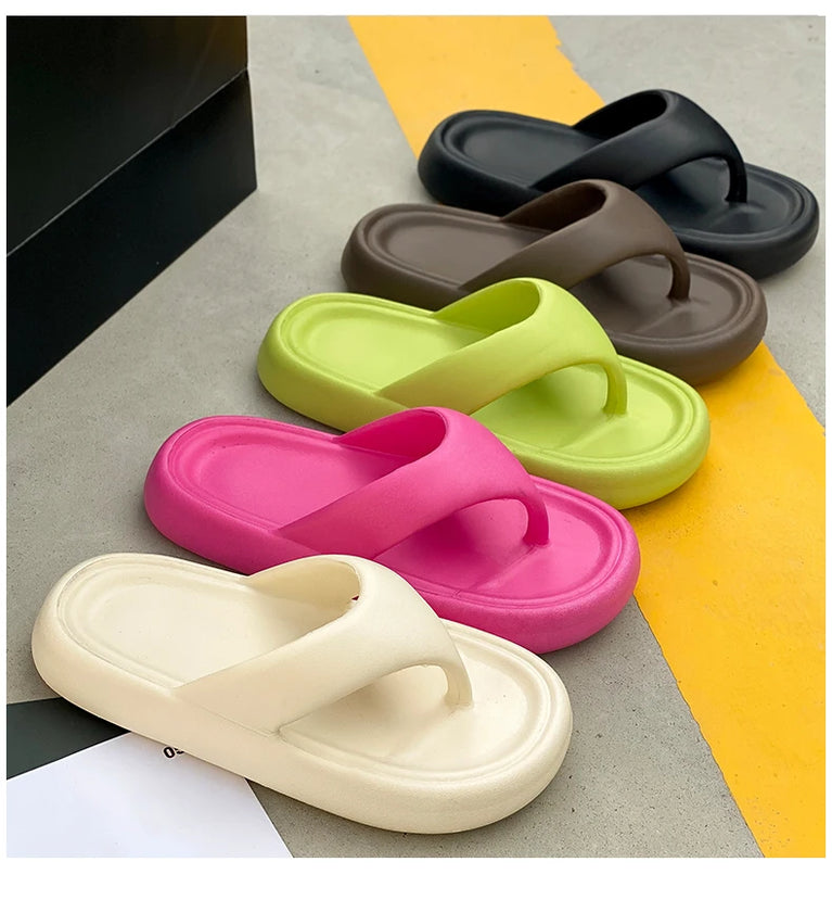 Premium Soft EVA Flip-Flops | Thick Sole Non-Slip Beach Slides