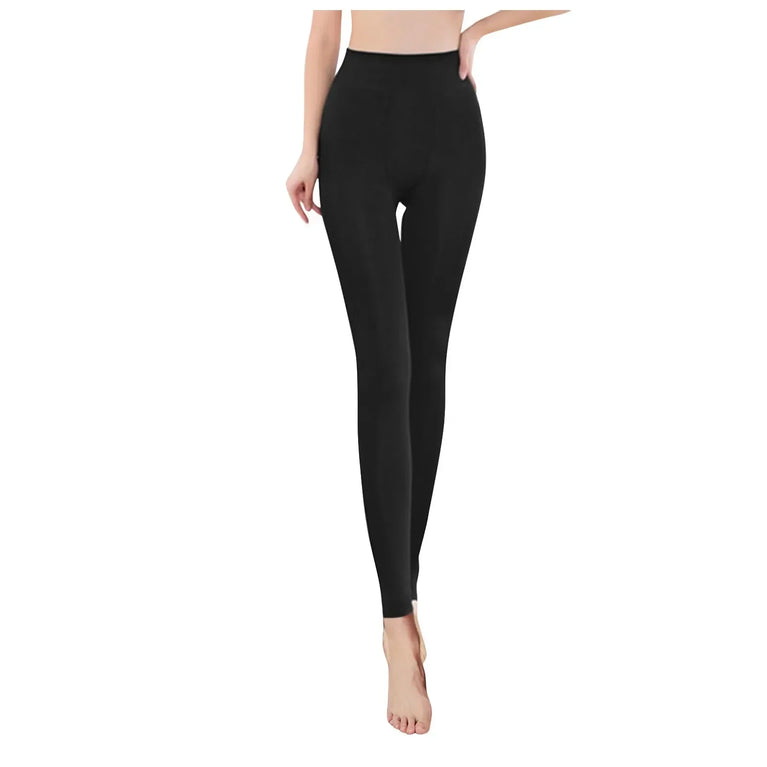 Women's Pearl Fleece Lined Leggings Winter Thermal Pants