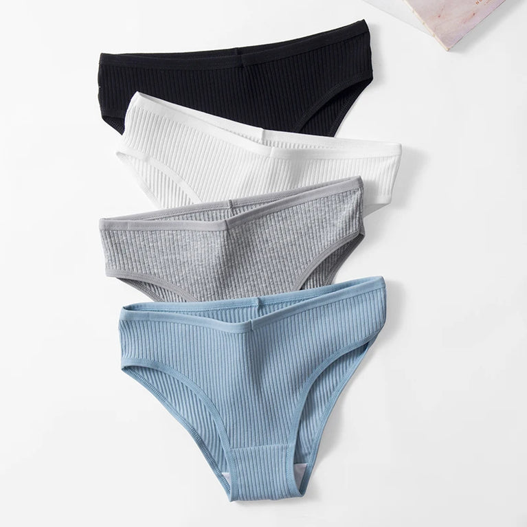 10pc Soft Cotton Briefs | Sexy Breathable Low-Waist Set
