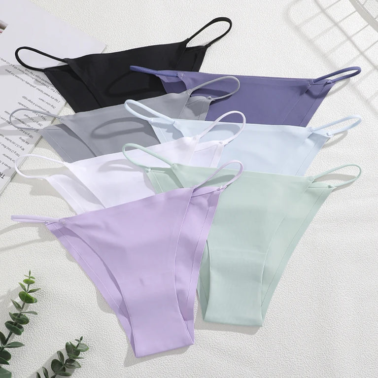 3pc Bikini Set | Low-Waist Traceless Brazilian Briefs