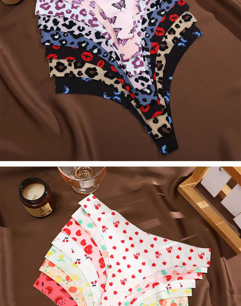 3-Pcs Sexy Colorful G-String Set – Seamless Low-Rise Bikini Thongs for Women (S-XL)