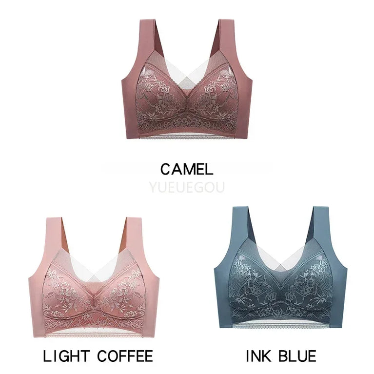 3PCS Plus Size Push-Up Bralette | 5cm Natural Lift Comfort