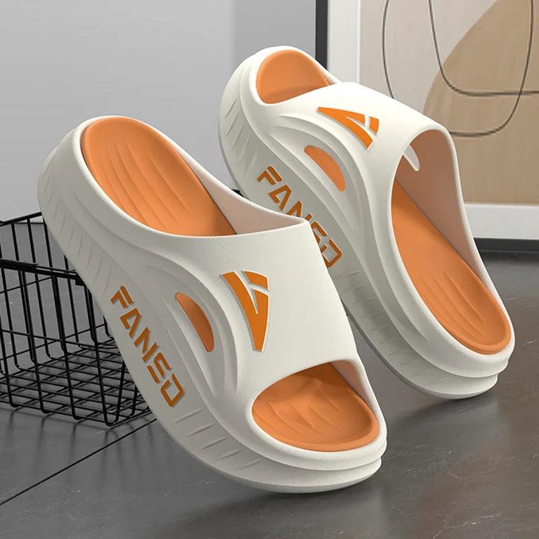 Soft Anti-Slip Summer Slides | Med-Heel Quick-Dry Slippers