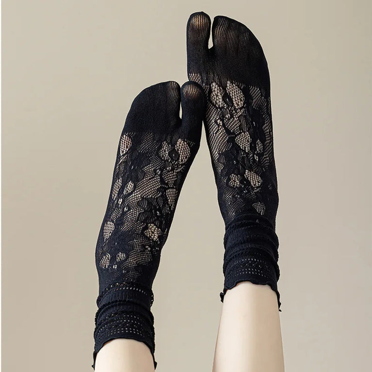 Lace Tabi Socks | Sexy Two-Finger Mesh Summer Sock