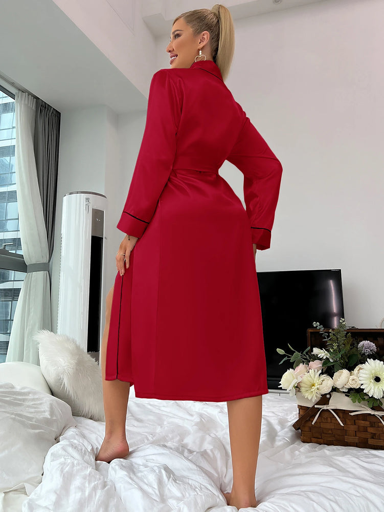 Sexy Mid-Calf Summer Robe | Lightweight Thin Cardigan Gown