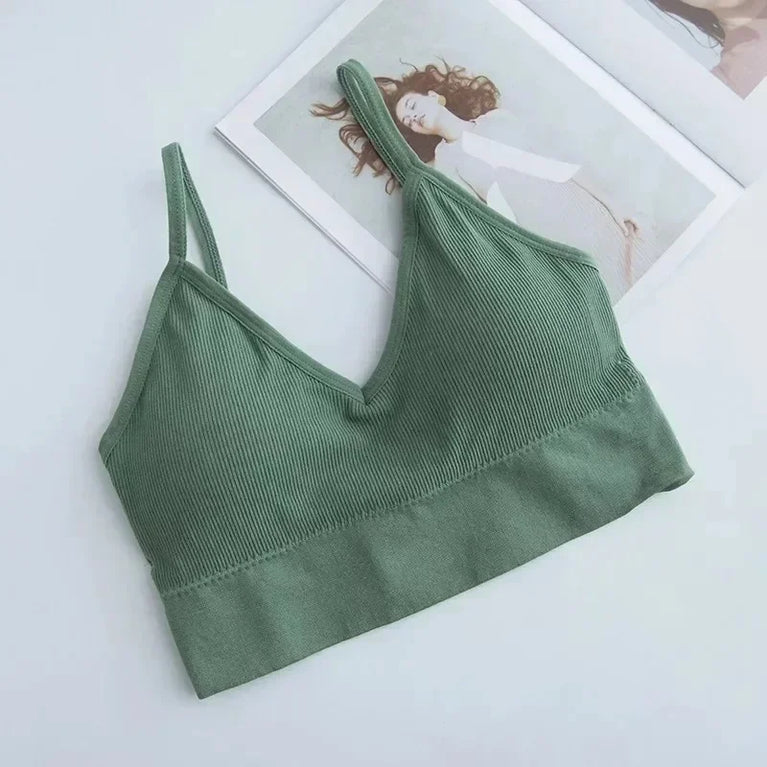 Seamless Push-Up Bralette – Wireless "Beautiful Back" Comfort