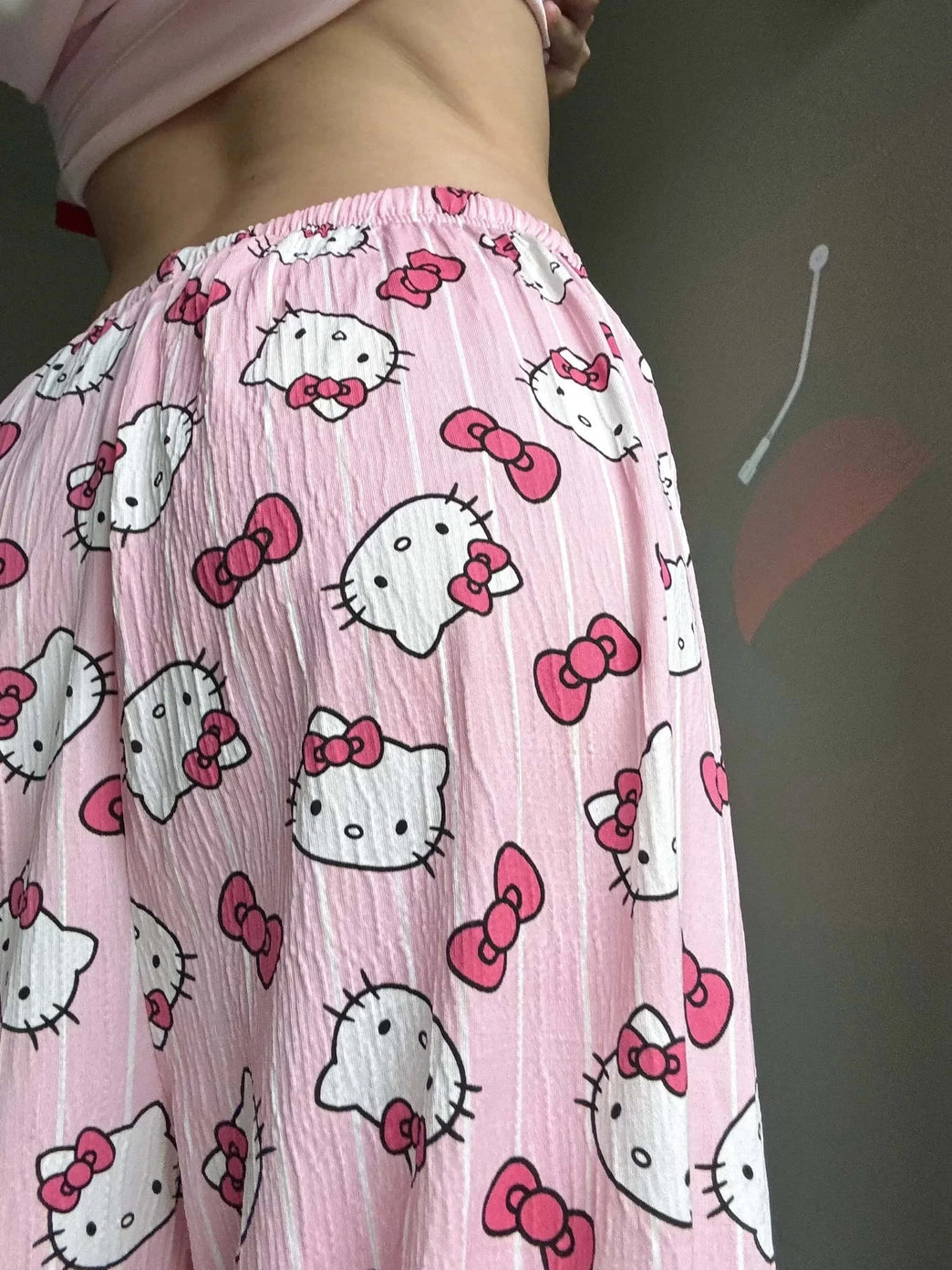 Sanrio Hello Kitty Pajama Pants | Cute Summer Home Trousers