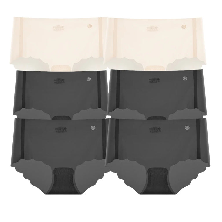 Seamless Quick-Drying Briefs (6-Pack) – Low-Rise Invisible Summer Underwear