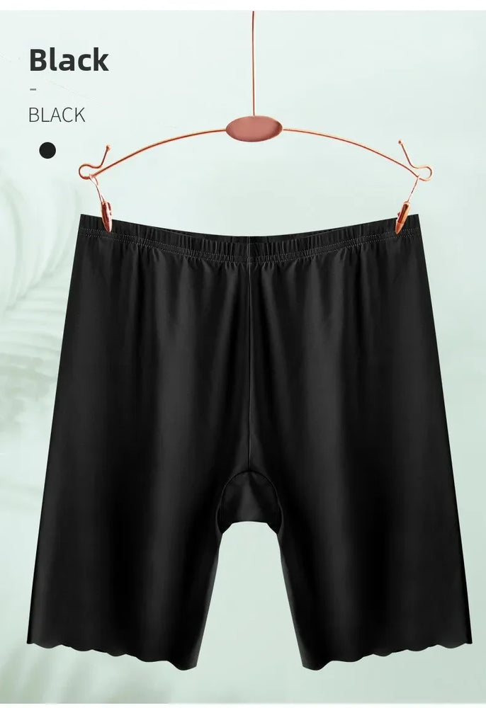 Seamless Plus Size Safety Shorts | Anti-Rub High-Capacity Boxers (Up to 120KG)