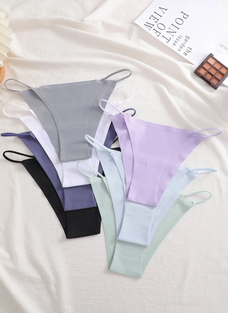 3pc Bikini Set | Low-Waist Traceless Brazilian Briefs