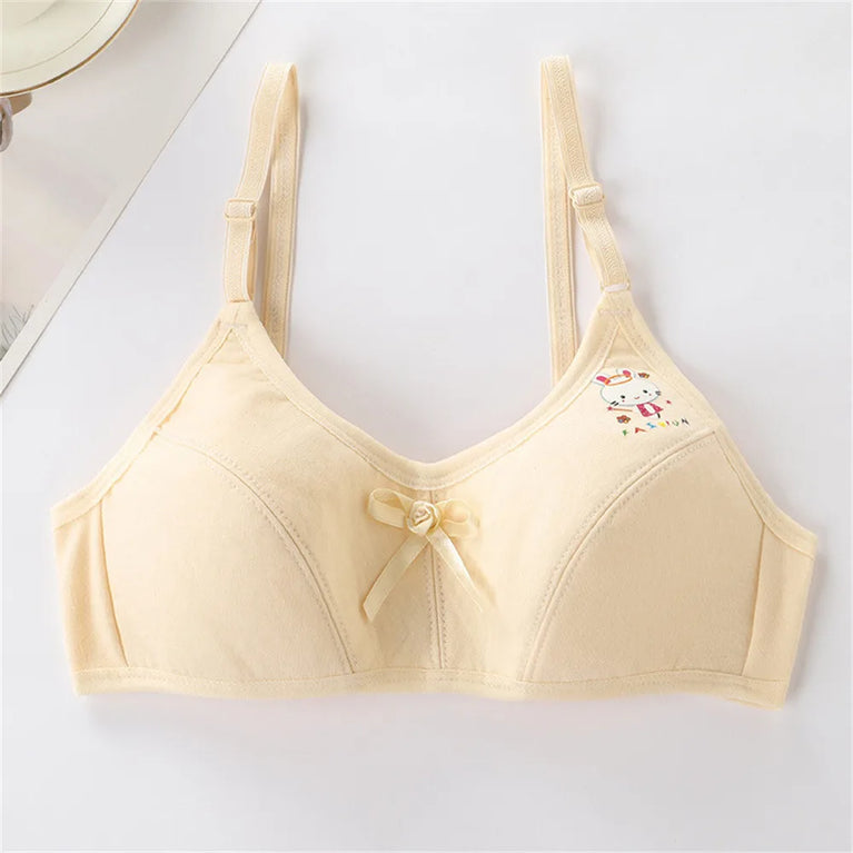 Teenage Double-Layer Training Bra | Soft Cotton Sport Duo