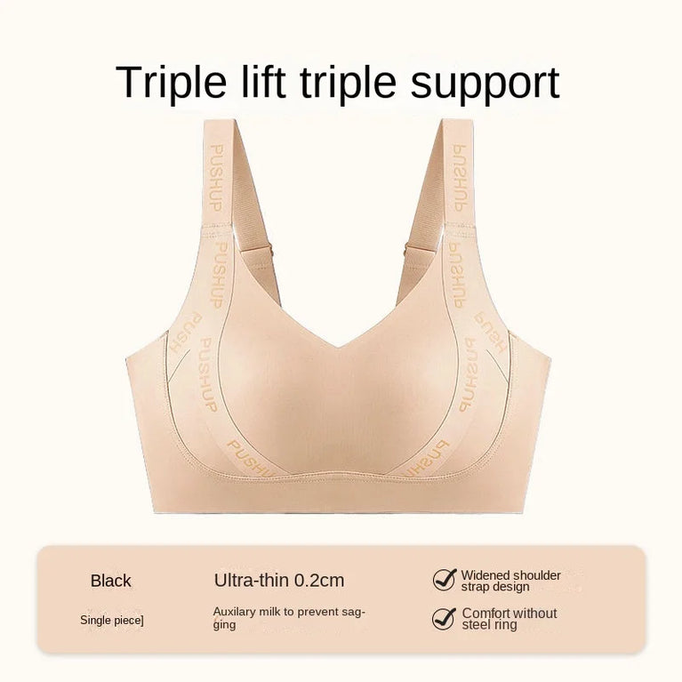 Seamless Wire-Free Minimizer Bra – Sleek Commute Comfort