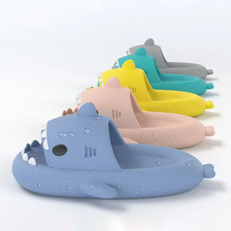 Cute Shark Platform Slides | Unisex Soft EVA Summer Sandals