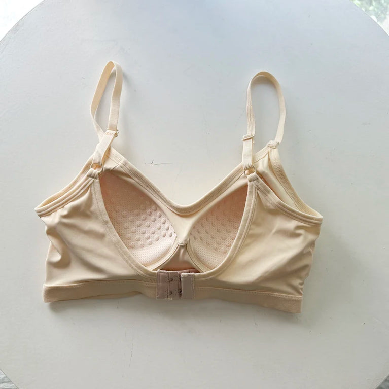 Ice Silk V-Neck Wrap Bra | Seamless Full-Cup Cooling Lingerie