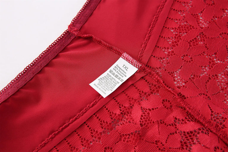 High-Waist Lace Briefs | Hollow Print Summer Shapewear