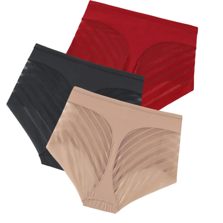 3-Piece Women’s Slimming Shapewear Set | Medium Control Knit Briefs