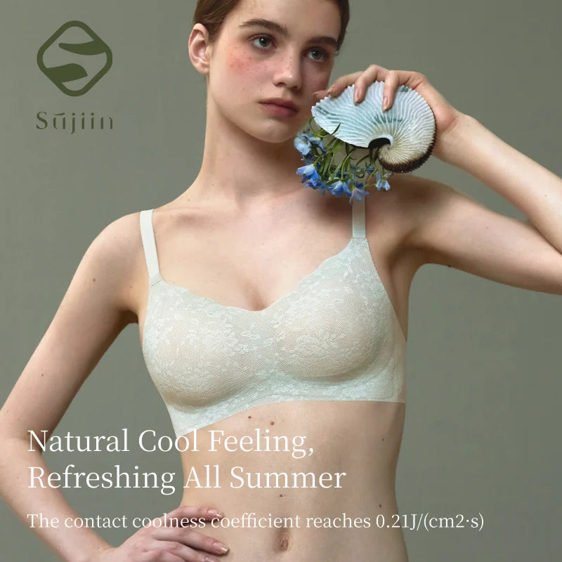 Seamless Lace Bra | Wireless Summer Push-Up Fit