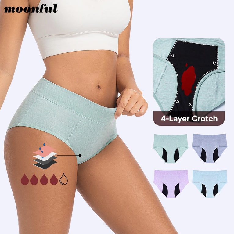 High-Waist Super Absorbent Period Underwear – Heavy-Overnight Protection