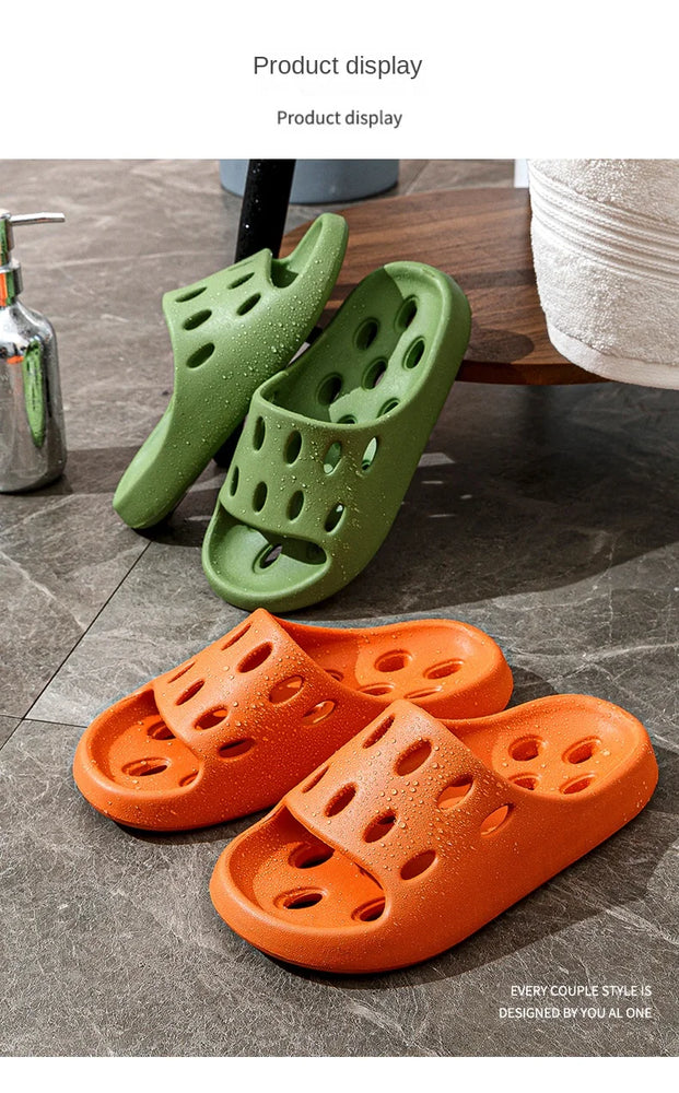 Quick-Dry Bathroom Slides | Odour-Free Lightweight EVA Slippers