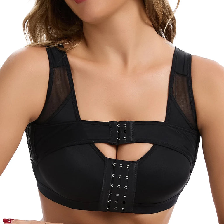 Wireless Front-Closure Support Bra | Posture Corrector Vest