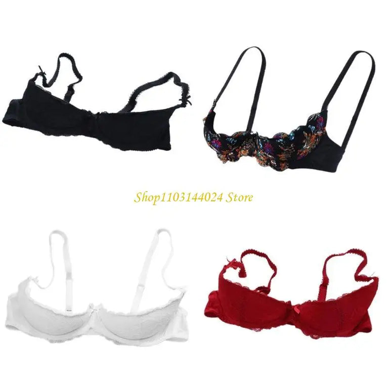 Deep V Plunge Low-Cut Bra – Sexy Cotton Push-Up Lingerie