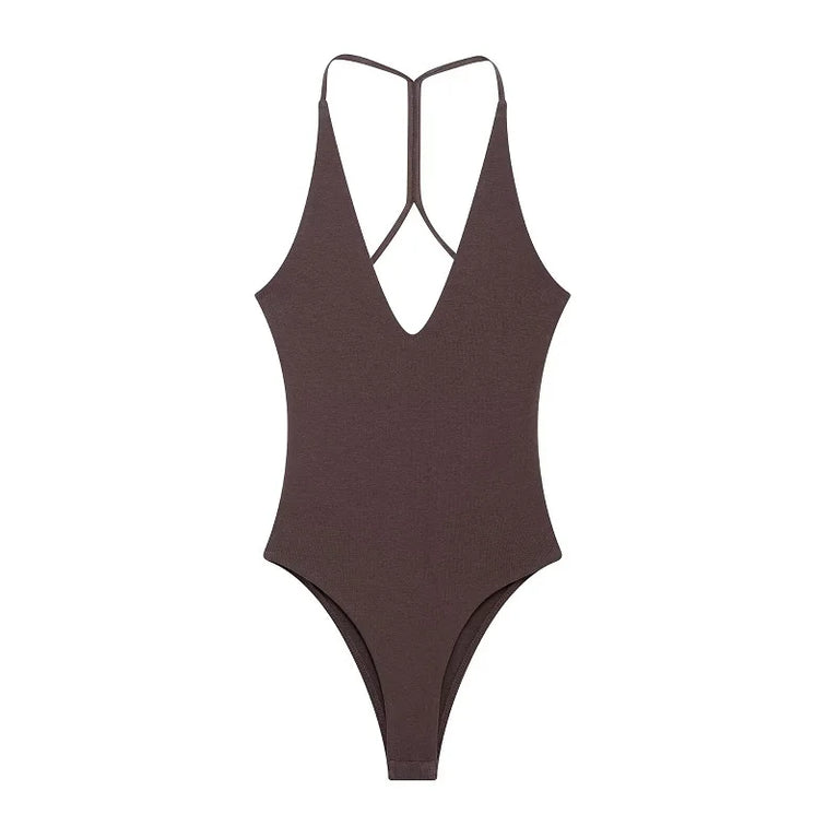 Backless Bustier Bodysuit | Sexy Sleeveless Summer Top