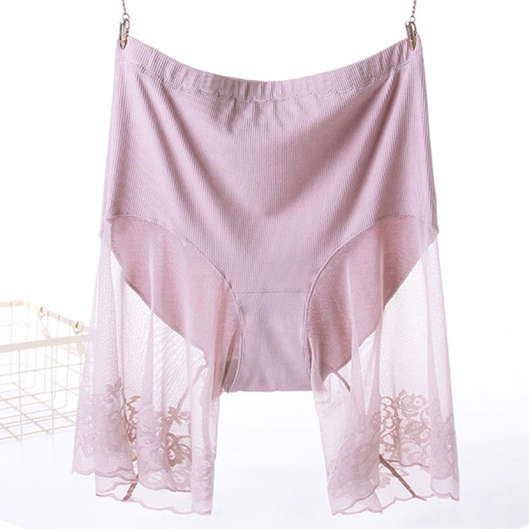 Lace Safety Shorts | Plus-Size Anti-Chafing Underwear